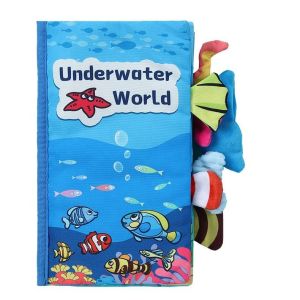 Customized Soft Newborn Tail Story Book Journal Early Educational Print Touch Sensory Memory Cloth for Newborns