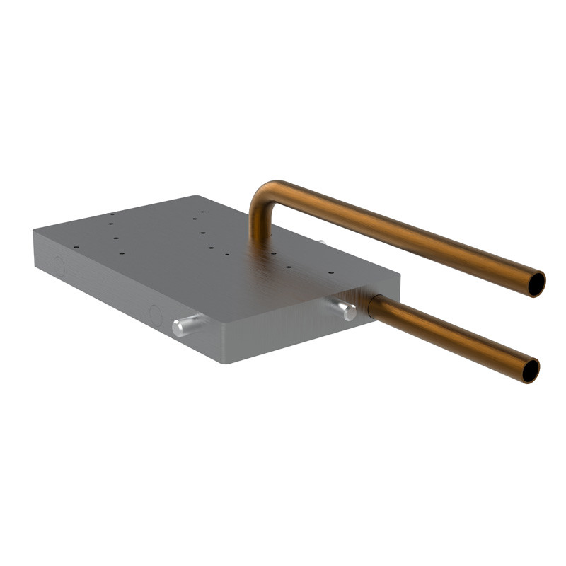 CNC Machining Water Cooled Heat Sink Aluminum Cold Plate With Copper Pipe