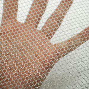 Breathable Hexagonal Polyester Air Mesh Fabric 55GSM Durable