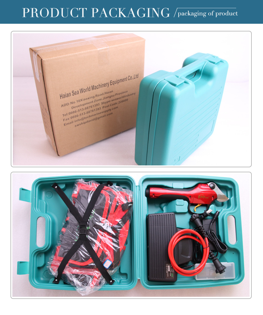 Swansoft 36V Rechargeable Electric Fruit Gardening Pruning Shears 3.0CM Electric Bypass Pruner