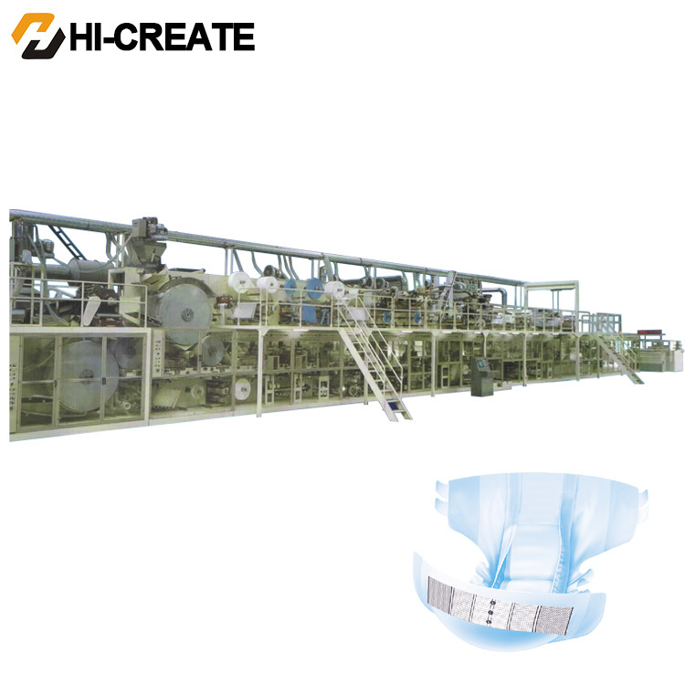 Automatic Full Servo Sanitary Napkin Diaper Making Machine For Adult Baby