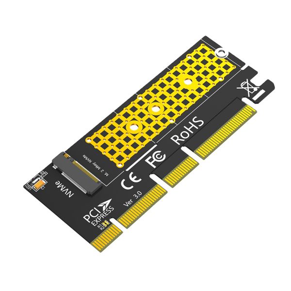 High-Speed Data Transmission PCI-E Adapter with PCI-E X16 Interface and 12 Months Warranty for M.2 NVME SSD