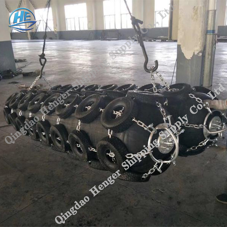 Floating Foam Filled Fender Yokohama Type Rubber Boat Fender D Shaped