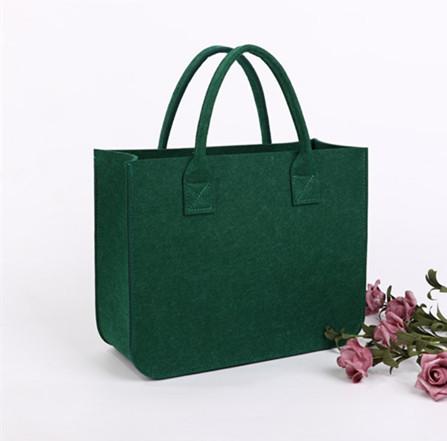 2021Eco-Friendly ladies felt shopping bag women handbag tote bag leisure felt
