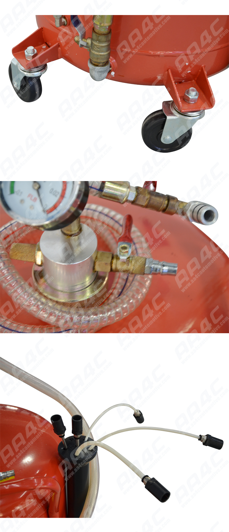 AA4C 70L Combination Pneumatic Waste Oil Collector with Suction Tube Waste oil Collector Oil Drain Collector AA-3194