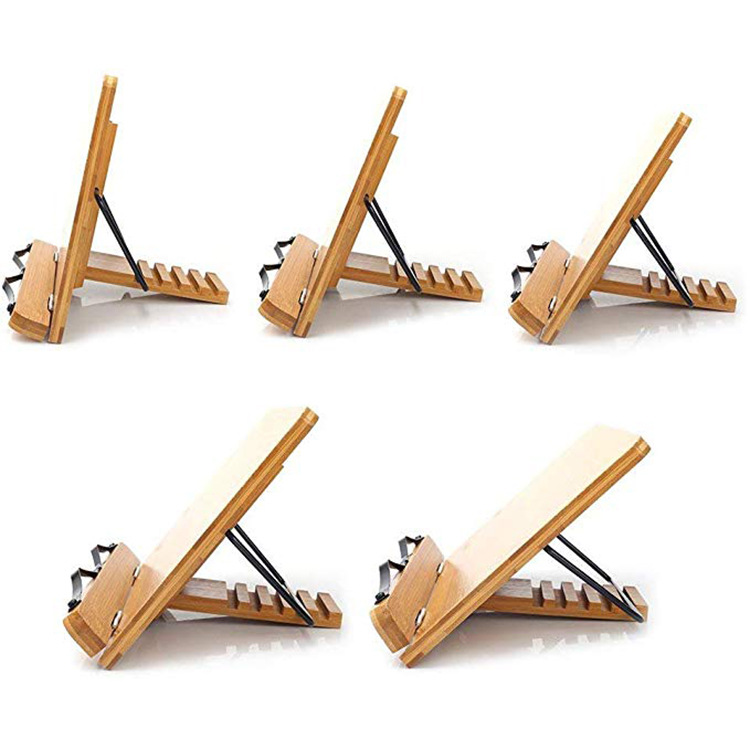 Foldable Paper Clip Portable Sturdy Bookshelf Adjustable Height Suitable for Textbooks Magazines Music Books Recipes Laptop