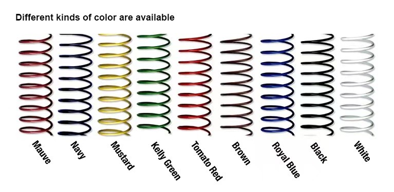 23.6mm Thick Metal Coil Binding 42.8mm For Hardcover Books Calendars