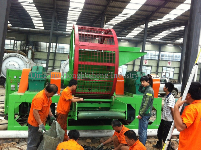 3T/H 10T/H Waste Tyre Recycling Plant Tire Shredding Machine Whole Tire Crusher