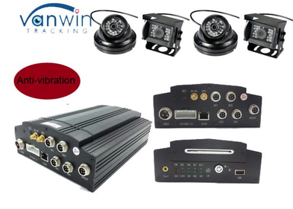4 Cameras Video 3G Mobile DVR Recorder / Vehicle Camera DVR Support 24 hours