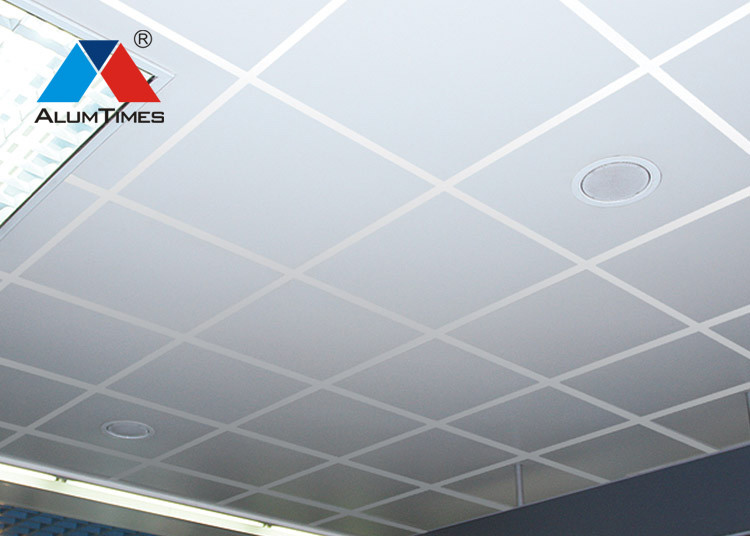 Straight Edge Lay In Ceiling Panels 603×603mm With PE PVDF Powder Coating