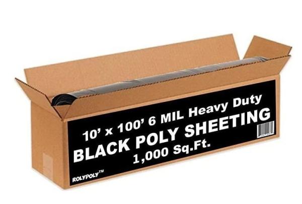 Weed Barrier, Concrete Moisture, Vapor Barrier, Construction Film, Lumber Tarp,