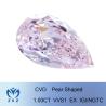 Buy cheap ZKZ Diamonds Pink Collections Synthetic Man Made Lab Grown Diamonds CVD 1ct Pear from wholesalers