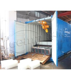 Emerson 3 Ton Directly Cooling ICEMA Containerized Block Ice Plant Manufactures