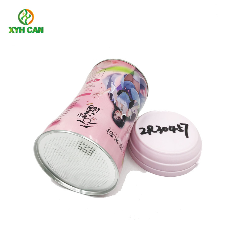 Tin Cans for Milk Powder Anomalistic Pillow Shape 0.23mm CMYK Milk Powder Tin Boxes
