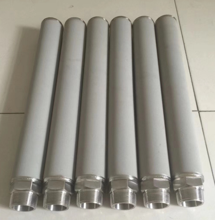1 Micron Titanium Rod Sintered Filters Element For Water Candle Cartridge
