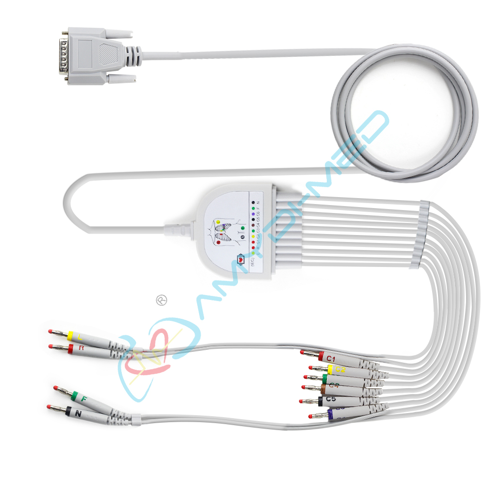 TPU Coated Ekg Ecg Cable Medical Materials For Dongjiang Biocare Nihon Kohden