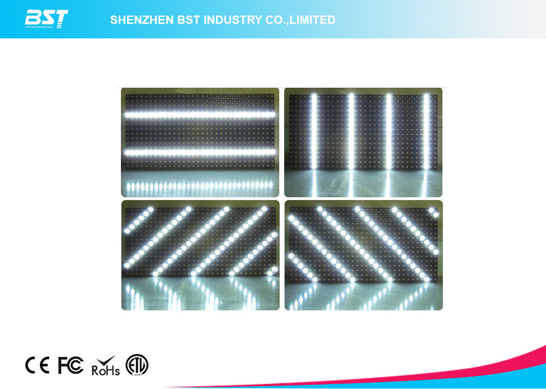 P10 White color outdoor 32 X 16 Pixels Led Sign Modules High Definition