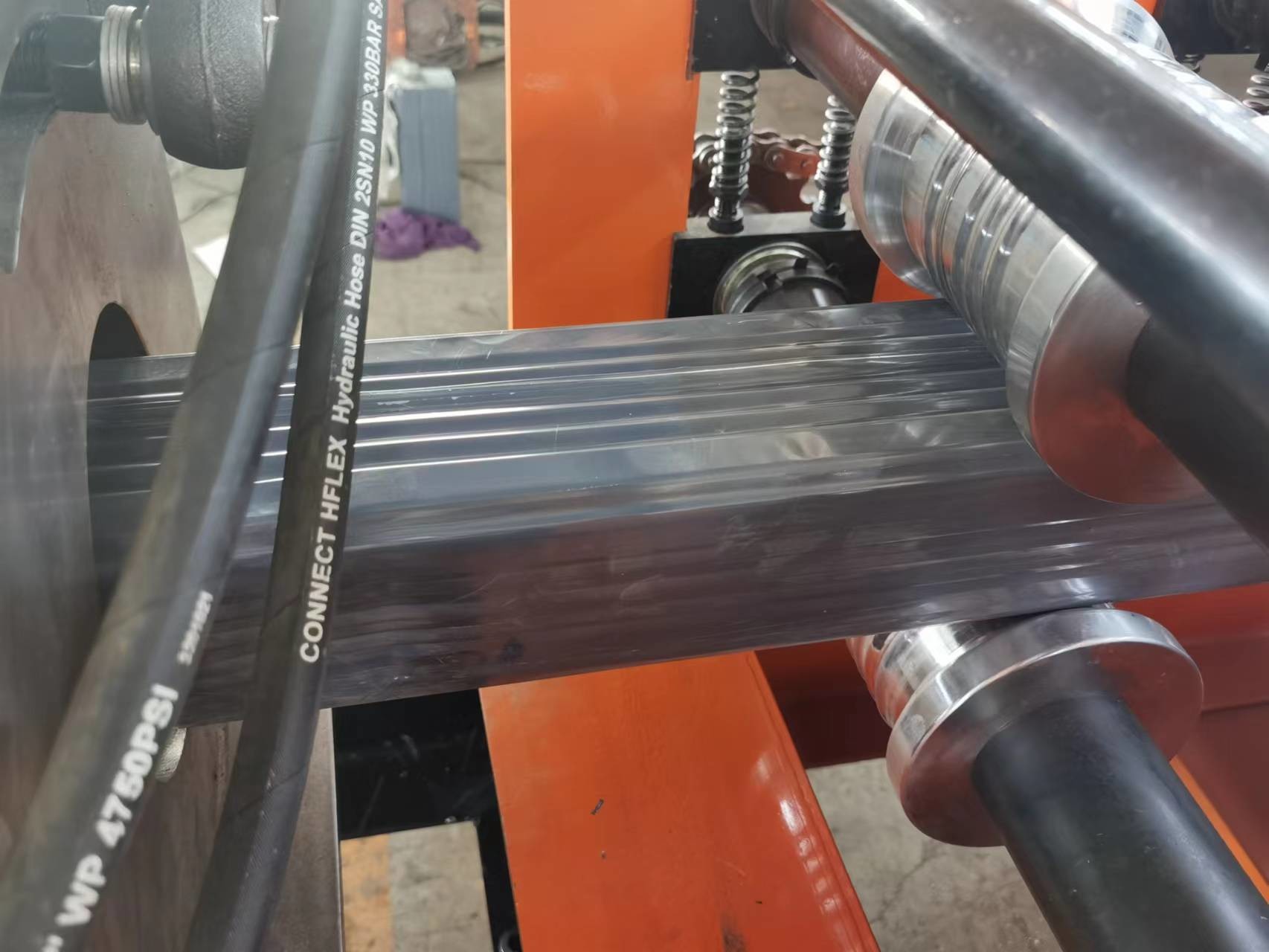Used Automatic Steel Gutter Forming Machine For Building And Tile Roof Downspouts