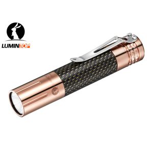  Portable Lumintop Prince Copper Flashlight , 18650 Battery Mini LED Torch Light Manufactures