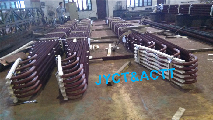 Customized U Bend HFW Sprial Fin Tubes , Welded Continuous Bolier Fin Tube