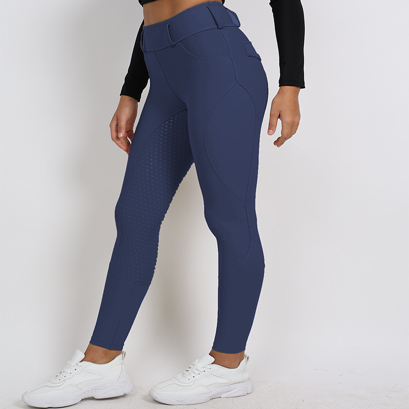 Navy Blue Horse Riding Pants 9 Colors High Stretchy Full Seat Silicone Breeches