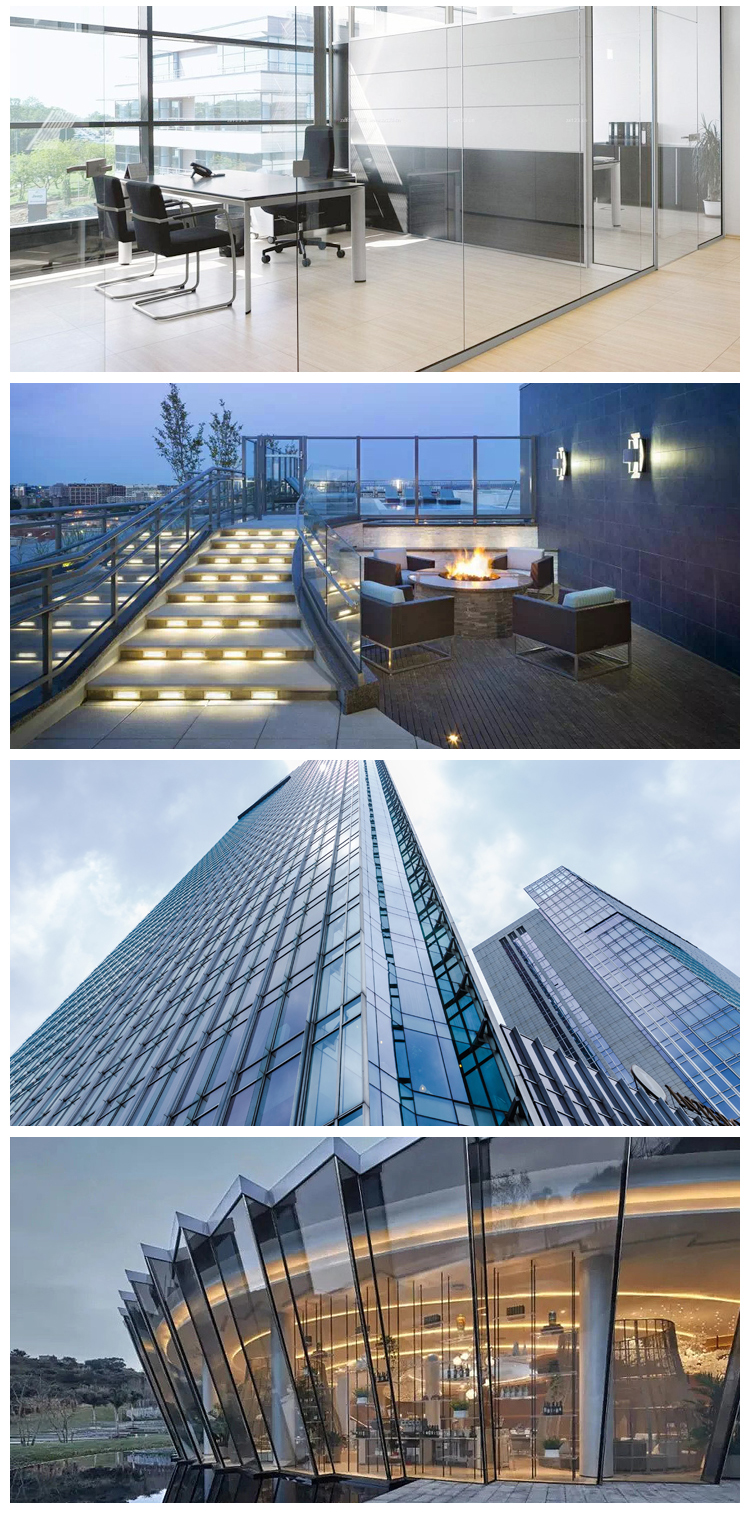 Personalised Tempered 10mm Clear Float Glass Sheet For Window Building Curtain Wall