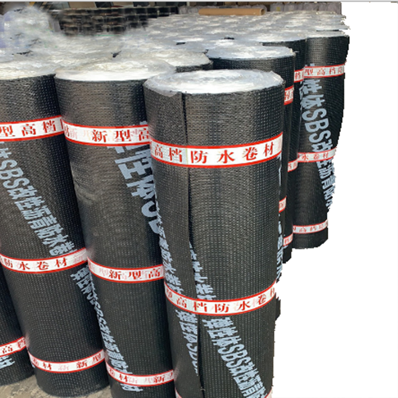 PE Film SBS Waterproof Membrane Yellow Sand Schist 3mm 4mm Modified Bitumen Membrane