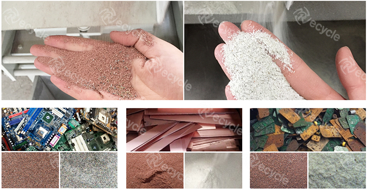 Scrap Electronic Waste PCB Recycling Machine / E-Waste Treatment Plant