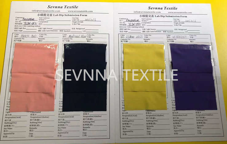 Pill Resistant Recycled Swimwear Fabric For Color Lab Dips Digital Printed Strike Offs