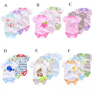 Unisex Cute Newborn Baby Clothes Gift Set , 100% Cotton 3pcs Baby Onesie Sets