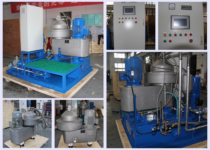 LO Selfcleaning Marine Fuel Oil Handling System Disc Separator for Power Station