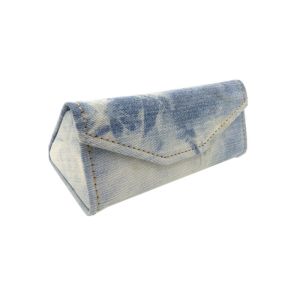 Denim Collapsible Eyeglass Case Durable Handmade With Customized Color