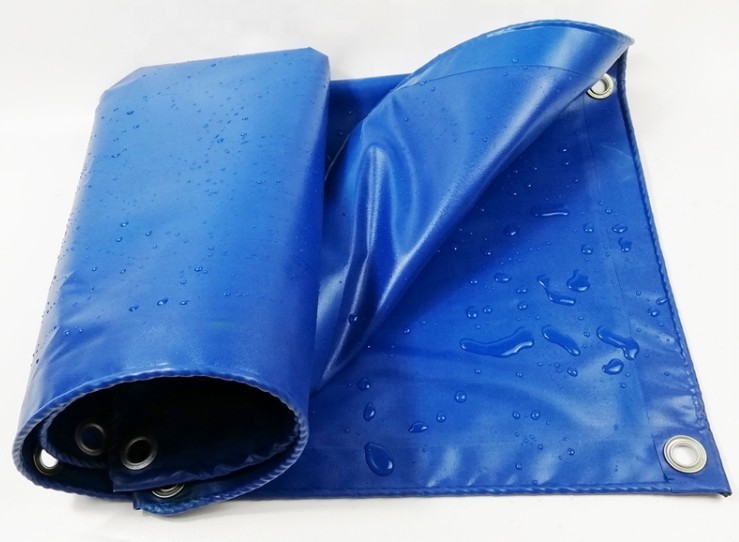 650gsm Waterproof UV Stabilized PVC Truck Cover B1 Flame Retardant In Green Color