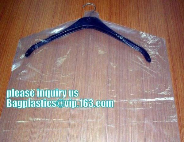 Wholesale Clear Plastic Dry cleaning poly garment bags for packing clothes