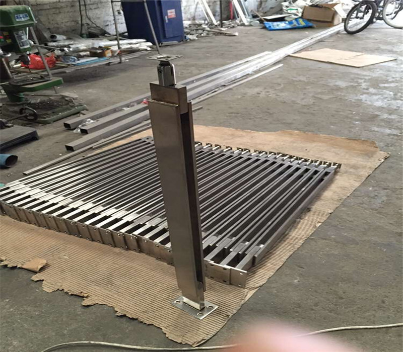 high quality factory custom stair railing design frameless Stainless Steel terrace balustrade