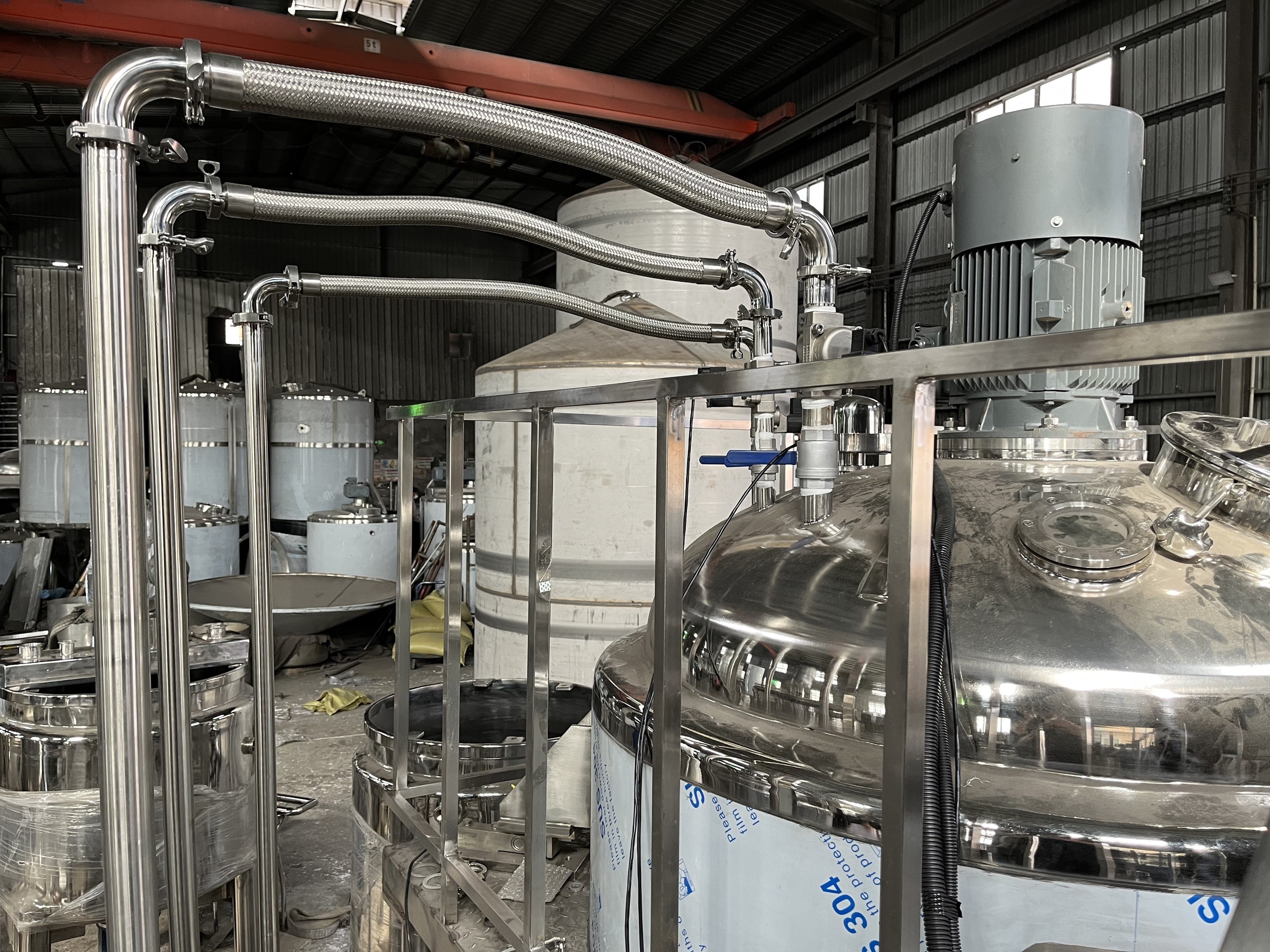 Industry Chemical Production Line Adjustable Speed Chemical Mixing Tank