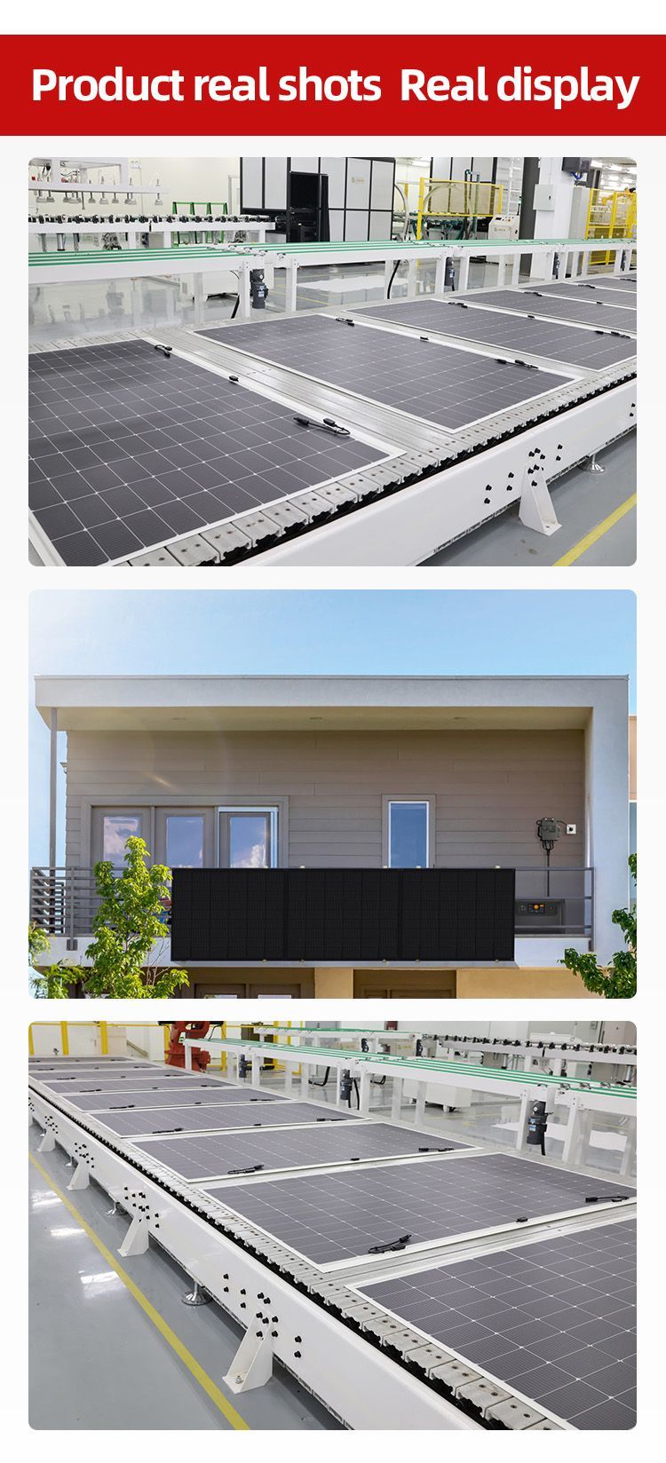 Arched Roof Power Genertaion Hjt Solar Modules for Sale