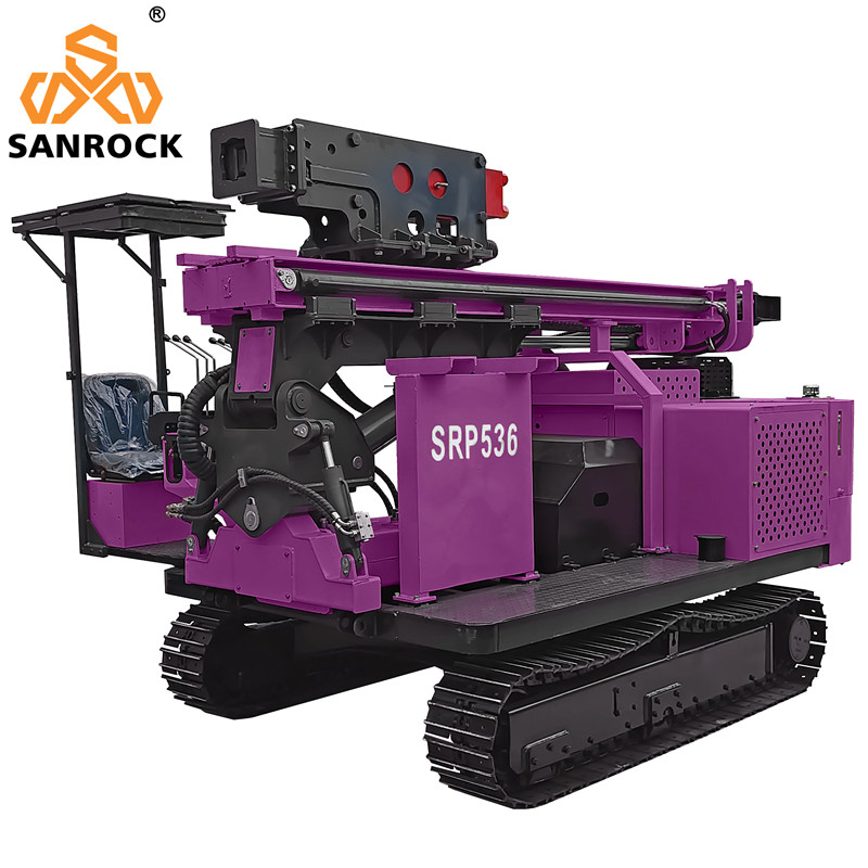 Pile Driving Rig Portable Solar Piling Machinery Hydraulic Diesel Pile Driver Machine