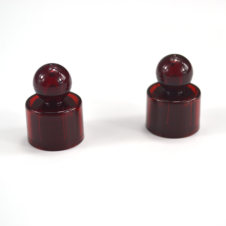 Plastic Cosmetic Perfume Container in Red Color with 12mm Screw Lid