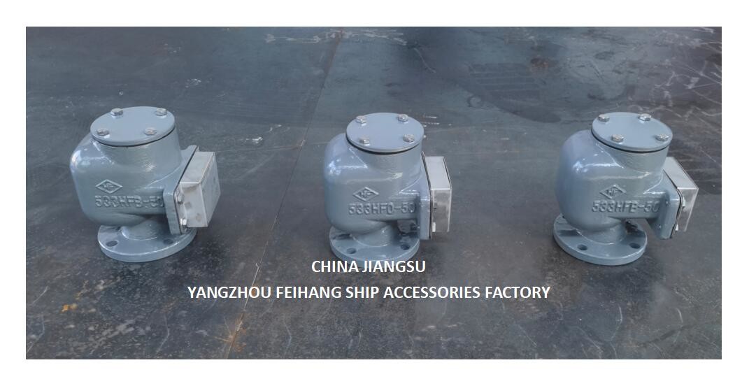 NO.533HFB-50A AIR VENT HEAD FOR SEA WATER TANK WITH SUS316L FLOATER NBR GASKET 0.3MPA