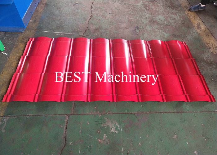 Color Steel Profile Glazed Roof Tile Roll Forming Machine For Zinc Sheet