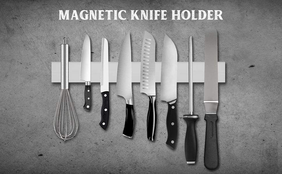 16 Inch Stainless Steel Magnetic Knife Strip for Neat and Practical Kitchen Storage