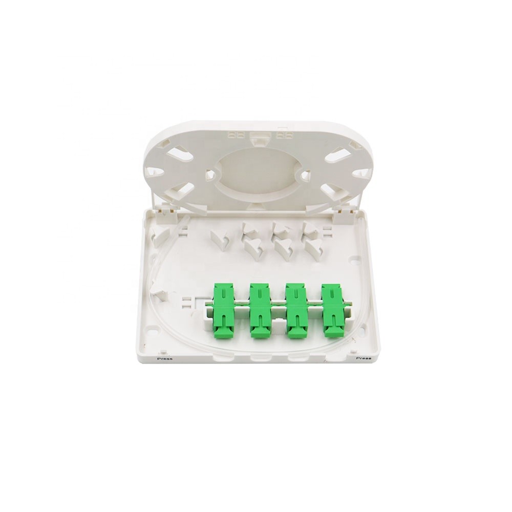 Patch Cable FTTH 4 Port IP45 Wall Mount Fiber Termination Box