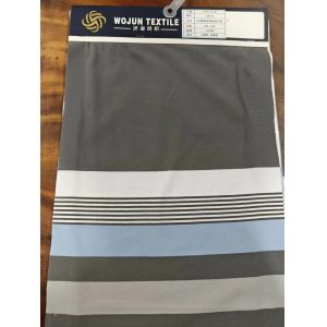 Easy To Care For Healthy And Breathable And Sweat-Absorbent Striped Knit Fabric For Polo Shirt