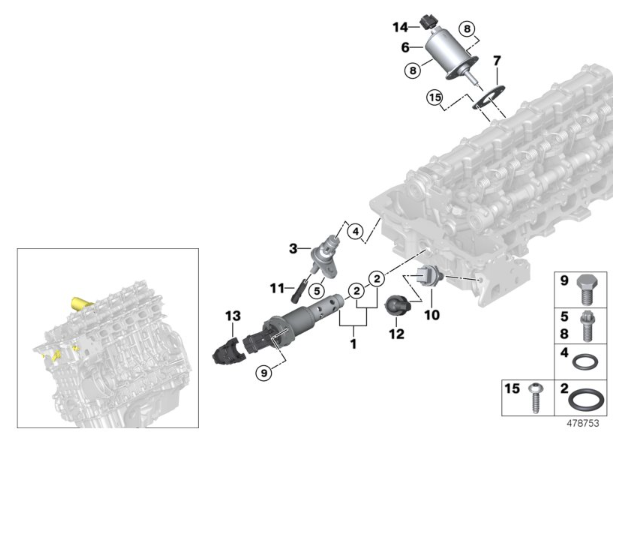 STD VVT Variable Timing Solenoid Oil Control Valve for 1 Convertible 3 Coupe 11367585425