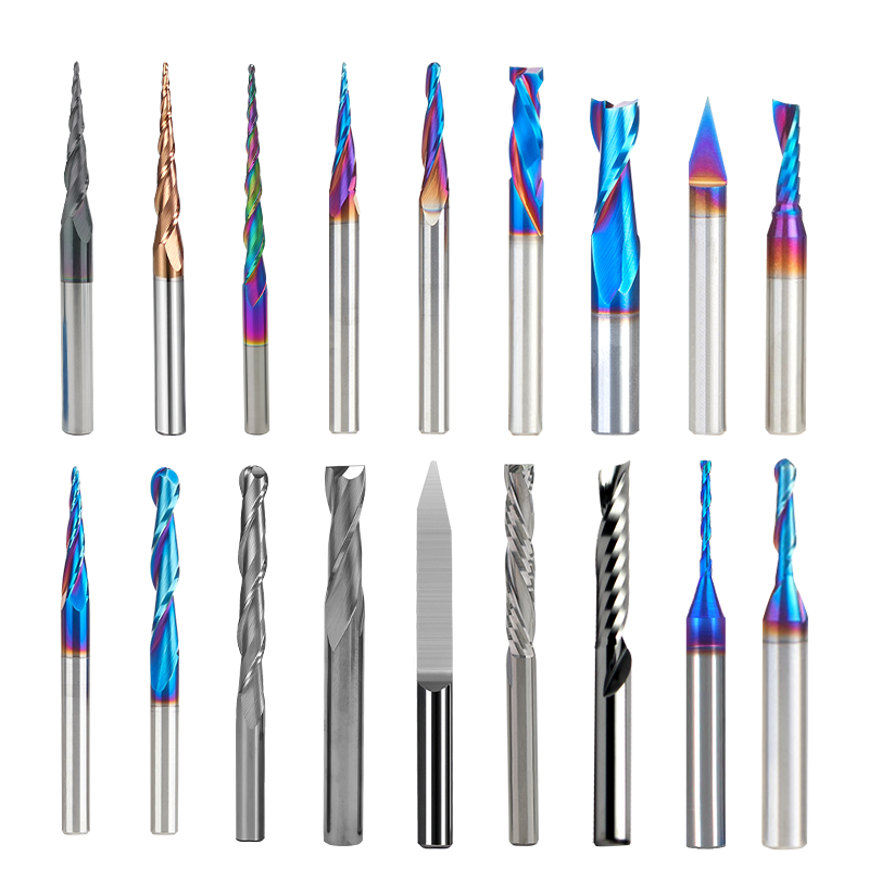 Factory Solid Carbide Milling Cutter CNC Tools up Down Cut Endmill 2 4 Flute One Flute Ballnose Spiral Router Bit for Acrylic