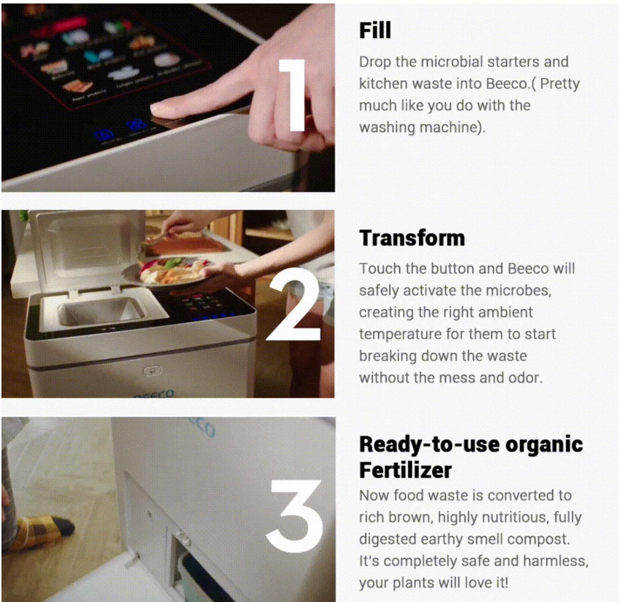 7L Food Cycler Electric Indoor Composter Biological Organic Rich Fertilizer
