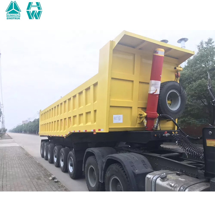 3/4/5/6 Axle HuaWin 50CBM tipper semi trailer for Mine
