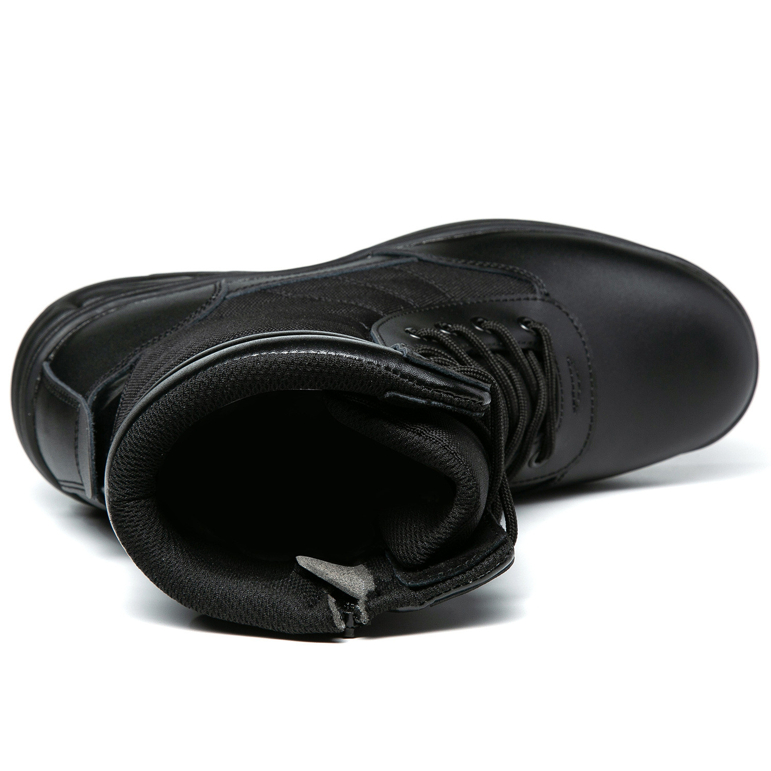 Black Tactical Safety Shoes Winter Breathable Safety Boots High Top
