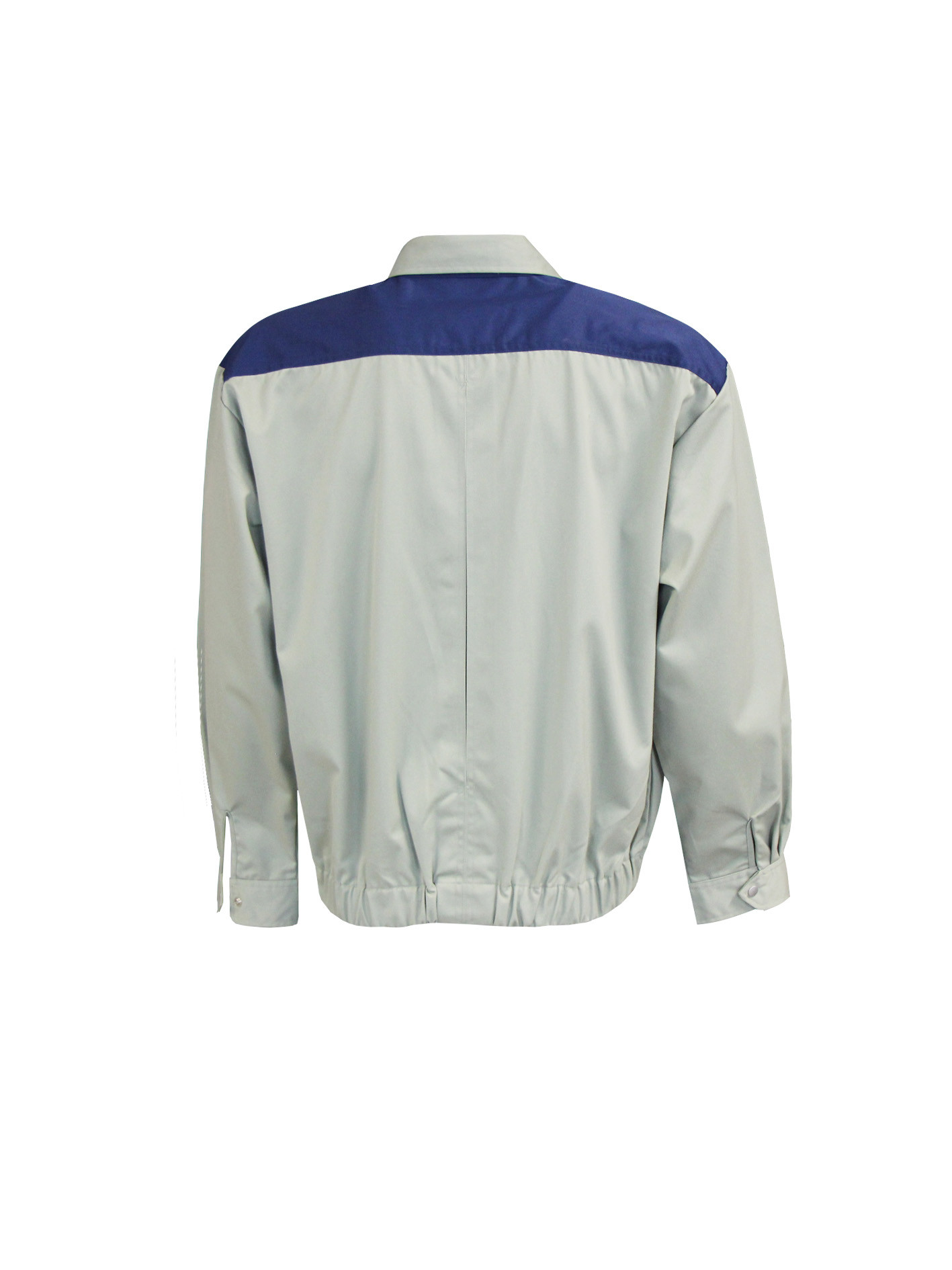 210 GSM Work Clothes Jacket 65% Polyester 35% Cotton Twill 2/1 Navy Contrast Gray